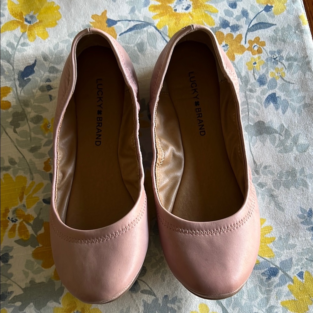 Lucky Brand Women's Pink Ballet Flats